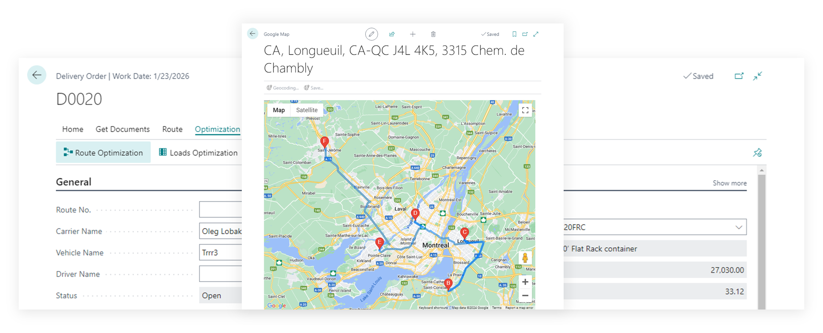 Elements of the Delivery Order
